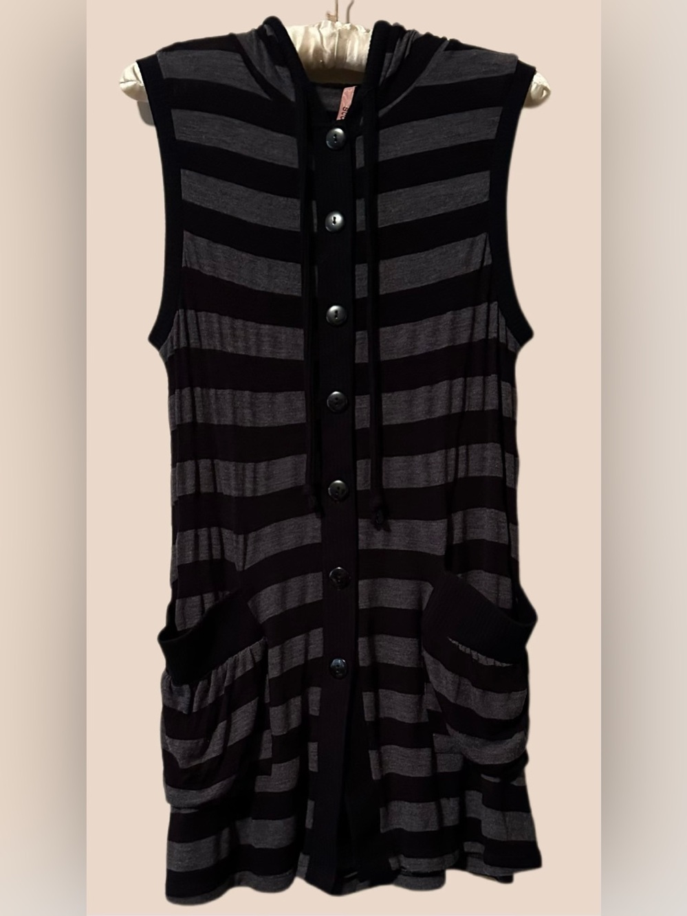 Scott Sleeveless Striped Button-Front Women's Dress